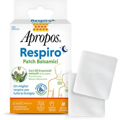 apropos respiro patch balsamici 6 pezzi – immagine 1