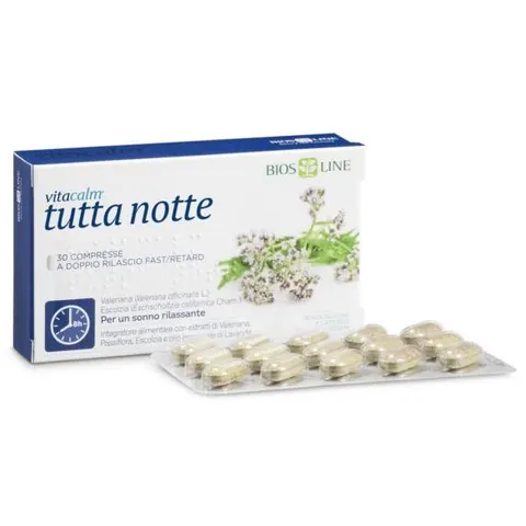 BIOS LINE SpA VitaCalm Tutta Notte, 30 Compresse – immagine 1