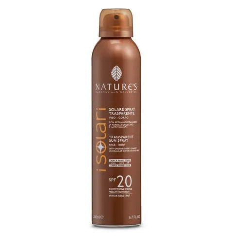 Nature's Spray Solare Trasparente SPF20 - 200ml – immagine 1