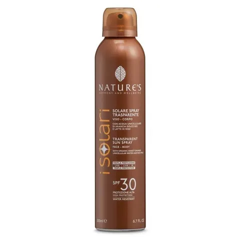 Nature's Transparent Solar Spray SPF30 200ml – immagine 1