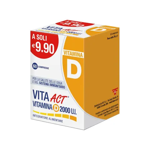 F&f Vitamina D Act 2000ui 60cpr – immagine 1