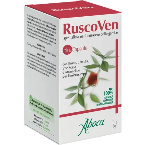 Aboca Ruscoven Plus 50 capsule integratore vene – immagine 1