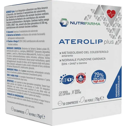 Nutrifarma Aterolip Plus 30 cpr – immagine 1