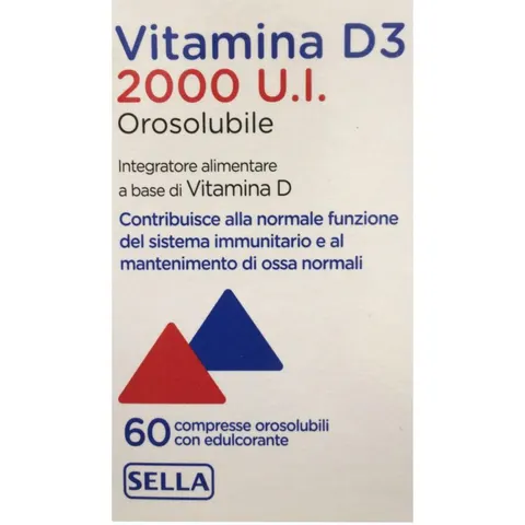 Sella Vitamina D3 2000ui Orosolubile 60 Compresse – immagine 1