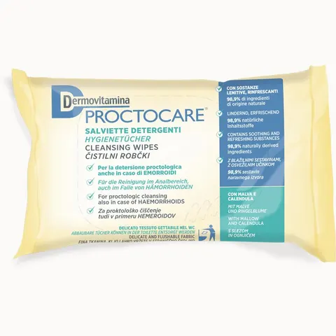 dermovitamina proctocare Salviette 15 Pezzi – immagine 1