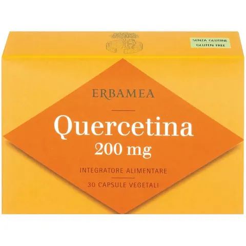 ERBAMEA Quercetina 200mg Integratore, 30 Capsule Vegetali – immagine 1