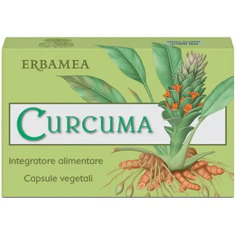 Curcuma 24 Capsule Vegetali Erbamea – immagine 1