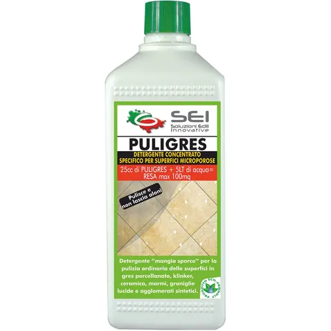 Sei_soluzioni PULIGRES 1 l PULITORE ECOLOGICO SPECIFICO PER GRES E CERAMICHE – immagine 1
