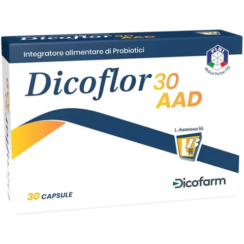 DICOFARM SpA Dicofarm, Dicoflor 30 AAD, 30 Capsule – immagine 1