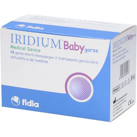 Fidia Iridium Baby garze oculari 28 pezzi – immagine 1