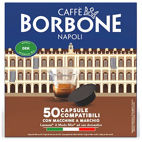 Capsule caffè Borbone Lavazza A Modo Mio Decaffeinato 50 capsule – immagine 1