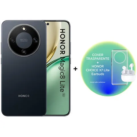 Honor Smartphone Magic8 Lite 8/256GB MidNight Black + X7LITE – immagine 1