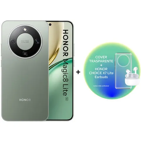 Honor Smartphone Magic8 Lite 8/256GB Forest Green + X7LITE – immagine 1