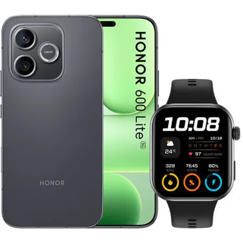Honor 600 LITE 256 + WATCH 2i, GB, Black – immagine 1