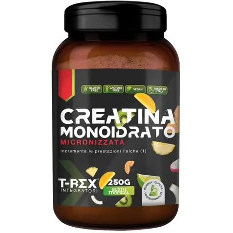 Rex Creatina Monoidrato Integratore Gusto Tropicale 250g – immagine 1