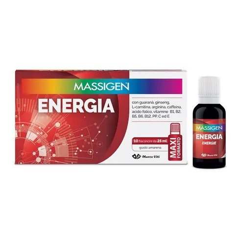 Massigen Magnesio Energia 10 Flaconcini – immagine 1
