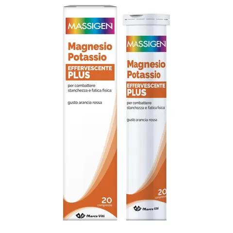 MASSIGEN Magnesio E Potassio Plus 20 Compresse Effervescenti – immagine 1