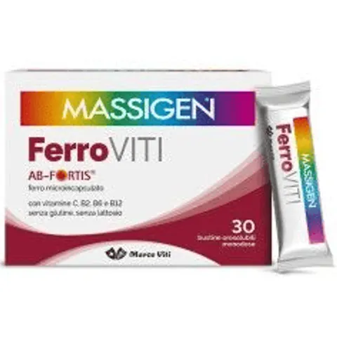 Massigen FerroViti Integratore Di Ferro 30 Bustine – immagine 1
