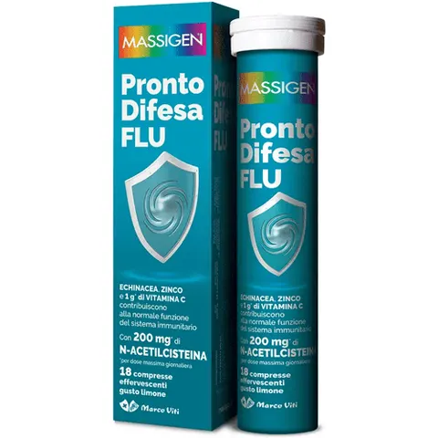 massigen pronto difesa flu 18 compresse effervescenti – immagine 1