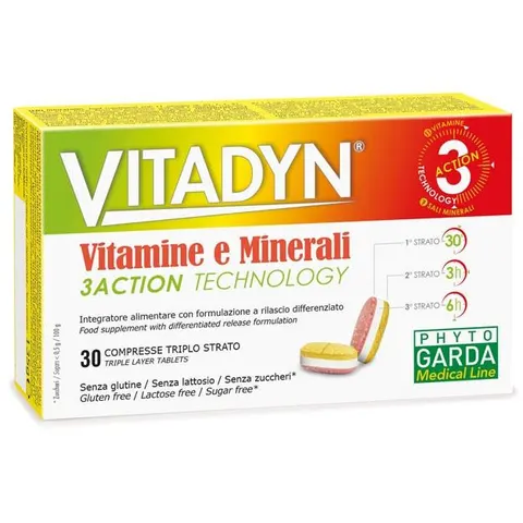 Vitadyn - Vitamine e Minerali a Rilascio Programmato, 30 Compresse – immagine 1