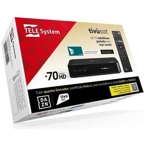 TELESYSTEM Decoder satellitare TS9019 TIVU'SAT – immagine 1