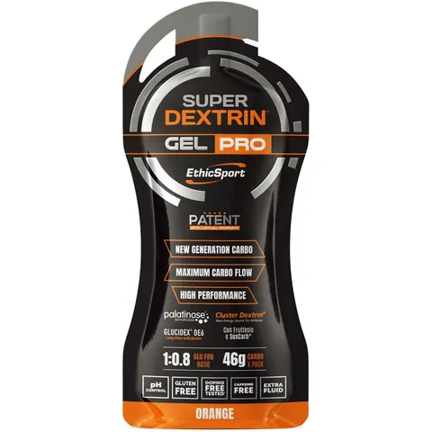 ethic sport super dextrin gel pro 60 ml arancio – immagine 1