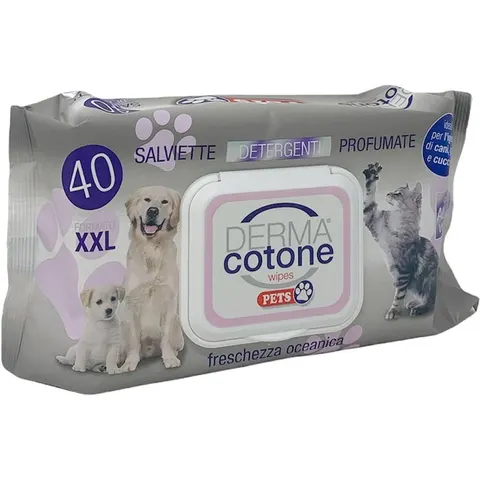 dermacotone Salviettine Pet Talco 40 Pezzi – immagine 1