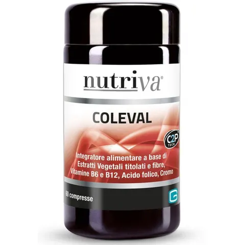 Cabassi(Nutriva) Nutriva Coleval Integratore Colesterolo E Trigliceridi 60 Cpr – immagine 1