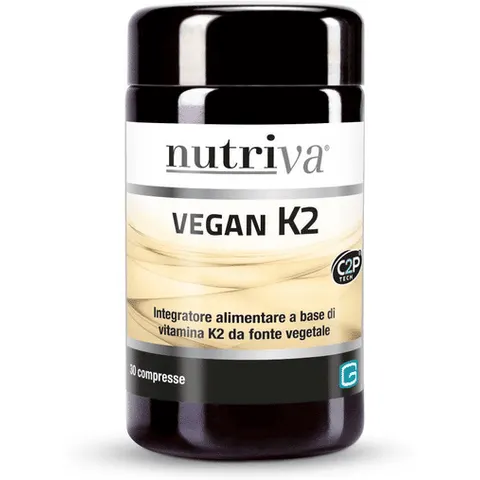 Nutriva Vegan K2 Integratore Vitamina K 30 Compresse – immagine 1
