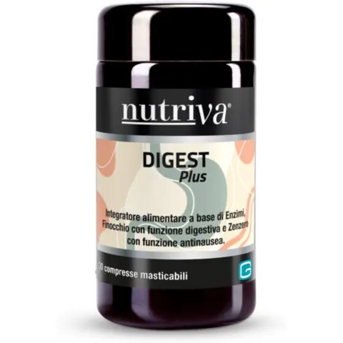 NUTRIVA Digest Plus 30 Compresse Masticabili – immagine 1