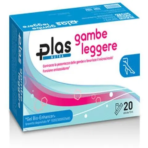 PLAS PHARMA SRL Plas Gambe Leggere, 20 stick pack – immagine 1