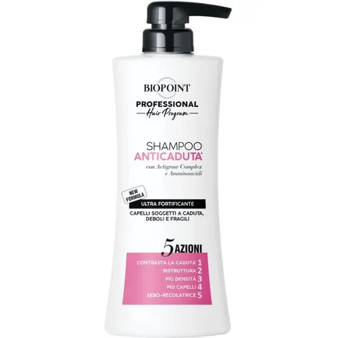Biopoint Shampoo Anticaduta con Actigrow Complex e Amminoacidi – immagine 1