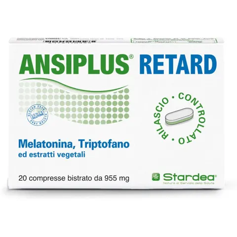 STARDEA Srl ANSIPLUS Melatonina RETARD, 20 compresse – immagine 1
