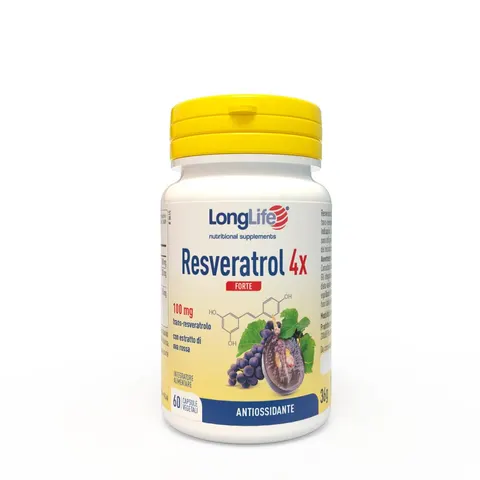 Resveratrol Long-Lasting 4x Strength - 60 Capsule – immagine 1