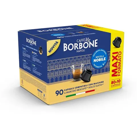 CAFFE BORBONE Dolce Gusto Nobile 80+10pz, N.d – immagine 1