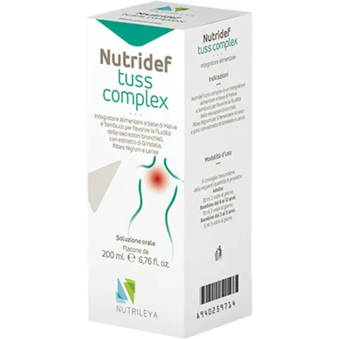 NUTRILEYA Srl Nutridef tuss complex 200 ml – immagine 1