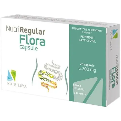 NUTRILEYA Srl NUTRIREGULAR FLORA 20CPS – immagine 1