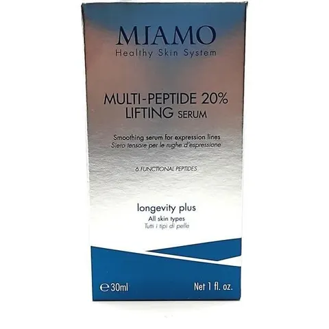 Miamo Longevity Plus - Multi-Peptide 20% Lifting Serum Siero Tensore, 30ml – immagine 1