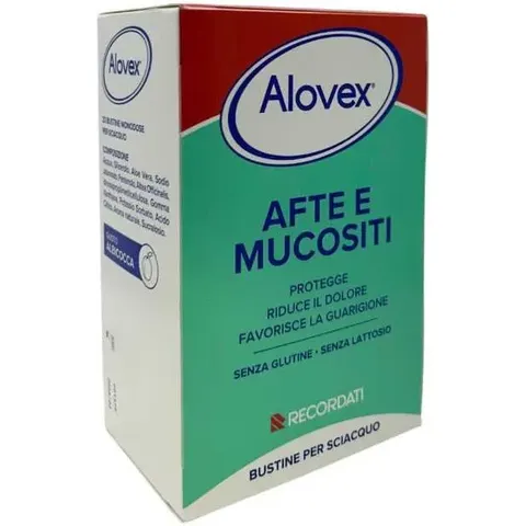RECORDATI SpA Alovex Afte e Mucositi, 20 Bustine – immagine 1