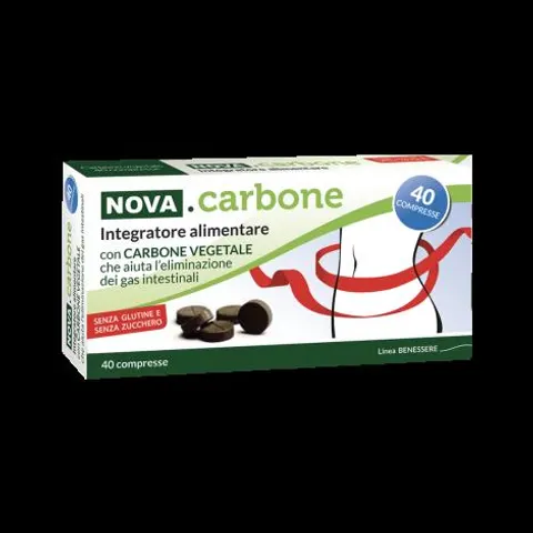 nova argentia Nova Carbone Vegetale Integratore 40 Compresse – immagine 1
