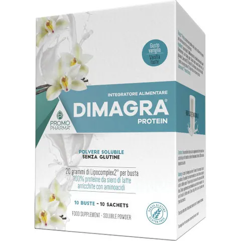 promopharma Dimagra Protein Neutro 10 Bustine – immagine 1