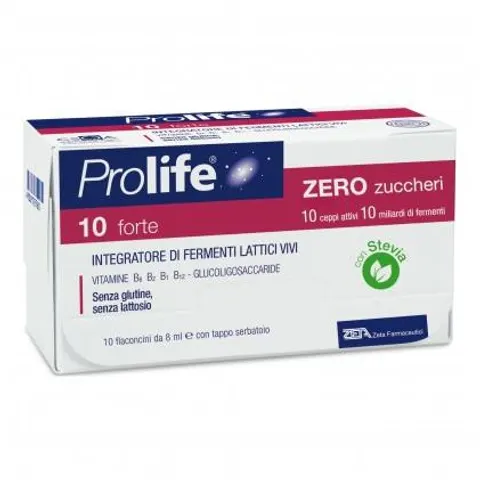 Prolife 10 Forte Zero Zuccheri 10 Flaconcini – immagine 1