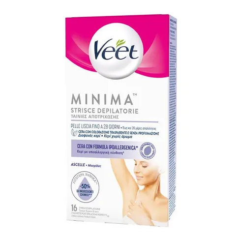 Veet Minima: 16 Strisce Depilatorie per Ascelle – immagine 1