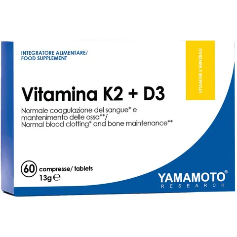 YAMAMOTO RESEARCH Vitamina K2 + D3 New Formula 60 Compresse – immagine 1