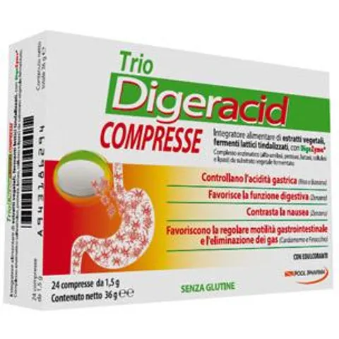 pool pharma Trio Digeracid 24 Compresse – immagine 1
