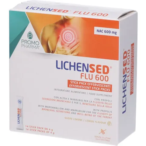 promopharma spa Lichensed nac flu 600 14 stick – immagine 1