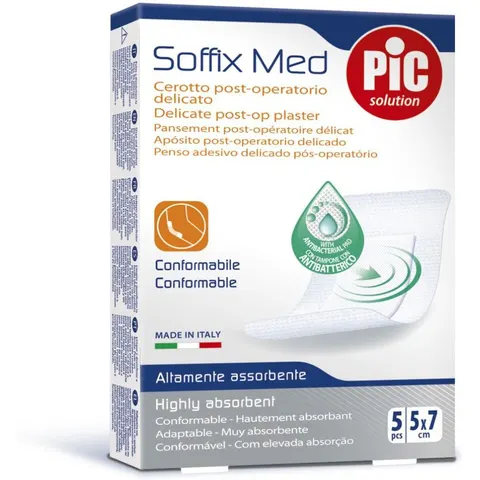 pic Soffix Med Cerotto Post-Operatorio 5 x 7 cm 5 Pezzi – immagine 1