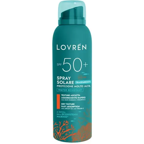 Lovren Lovrén SPF50+ Spray Solare Transparente 150 ml – imagen 1