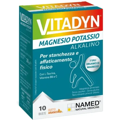 Vitadyn Named Integratore di Magnesio e Potassio 10 Bustine – immagine 1