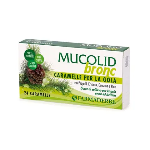 farmaderbe mucolid Bronc 24 Caramelle – immagine 1